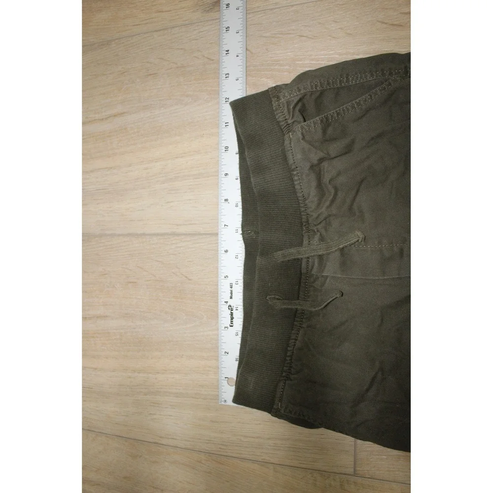 H&M Kids Olive‎ Green Cargo Jogger Pants Elastic Waist Size 8-9Y Utility